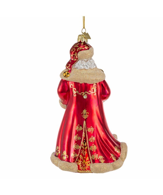 KSA - Kurt Adler Kurt Adler Bellisimo Elegant Santa With Staff Ornament - Little Miss Muffin Children & Home