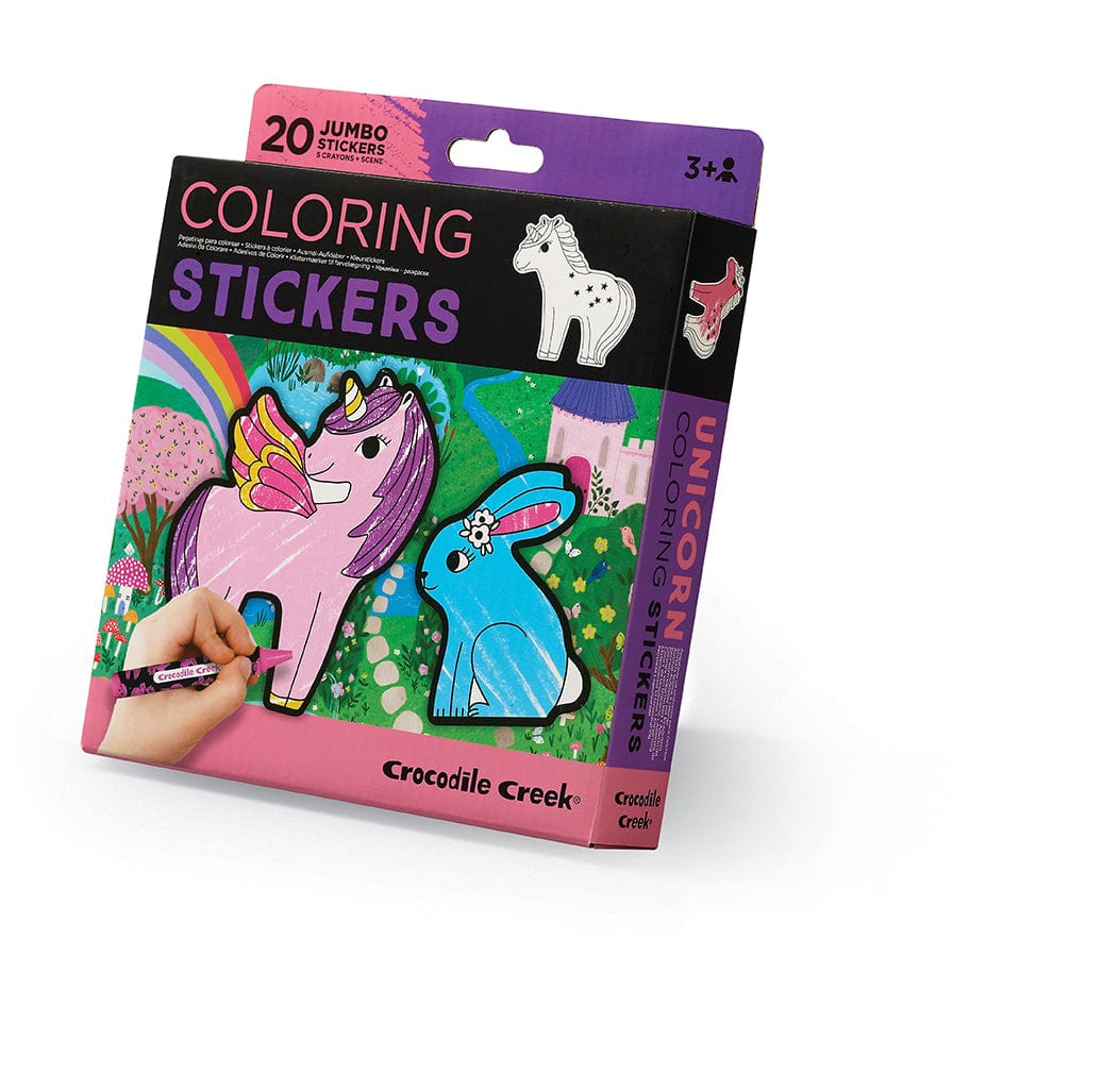 CRC - Crocodile Creek Crocodile Creek Coloring Stickers Unicorn - Little Miss Muffin Children & Home