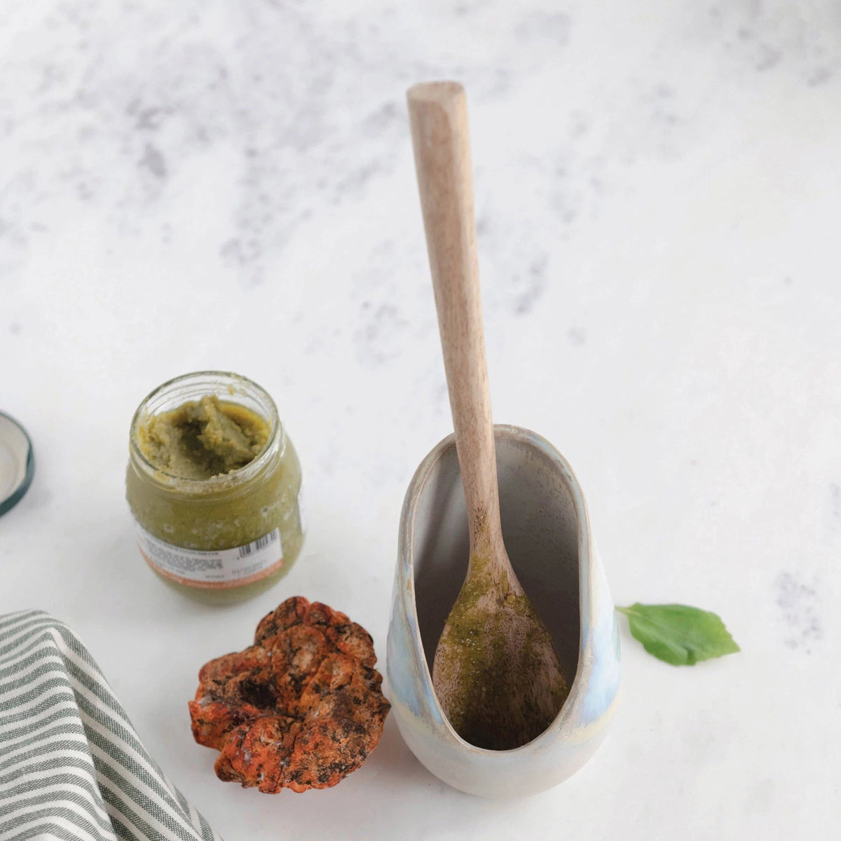 Creative Co-op Creative Co-op Stoneware Spoon Rest - Little Miss Muffin Children & Home