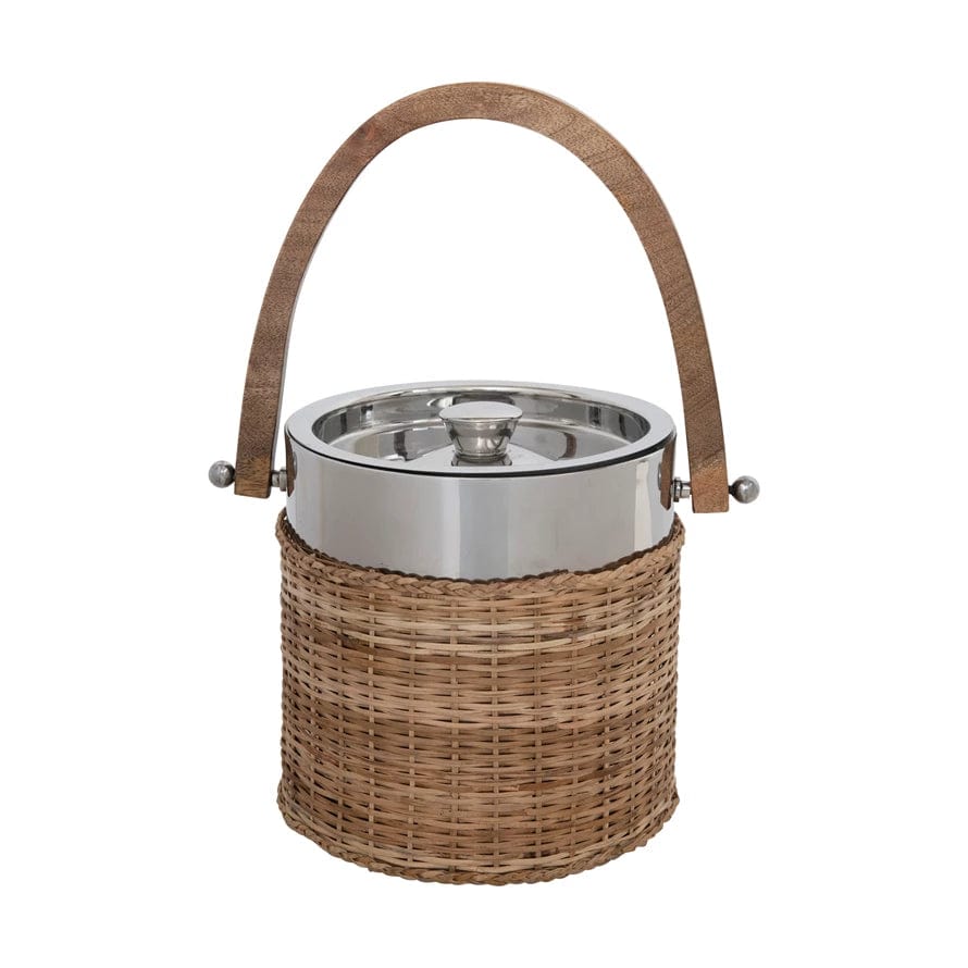 Creative Co-op Creative Co-op Metal & Rattan Ice Bucket - Little Miss Muffin Children & Home