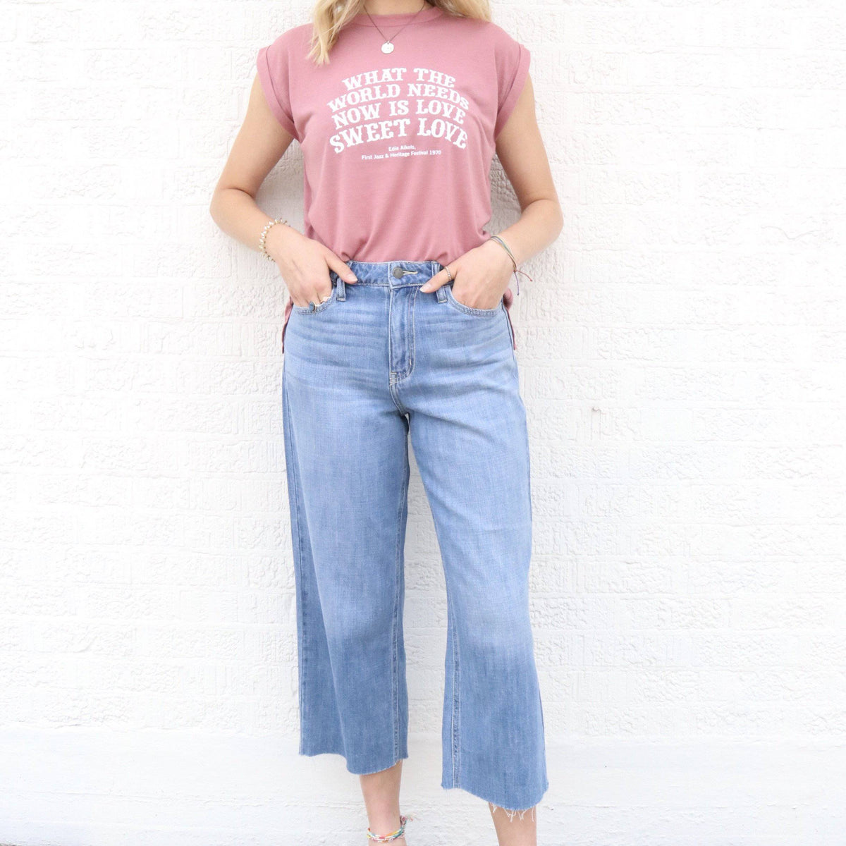 Cello - Cello Cropped Wide Leg Jeans - Little Miss Muffin Children & Home