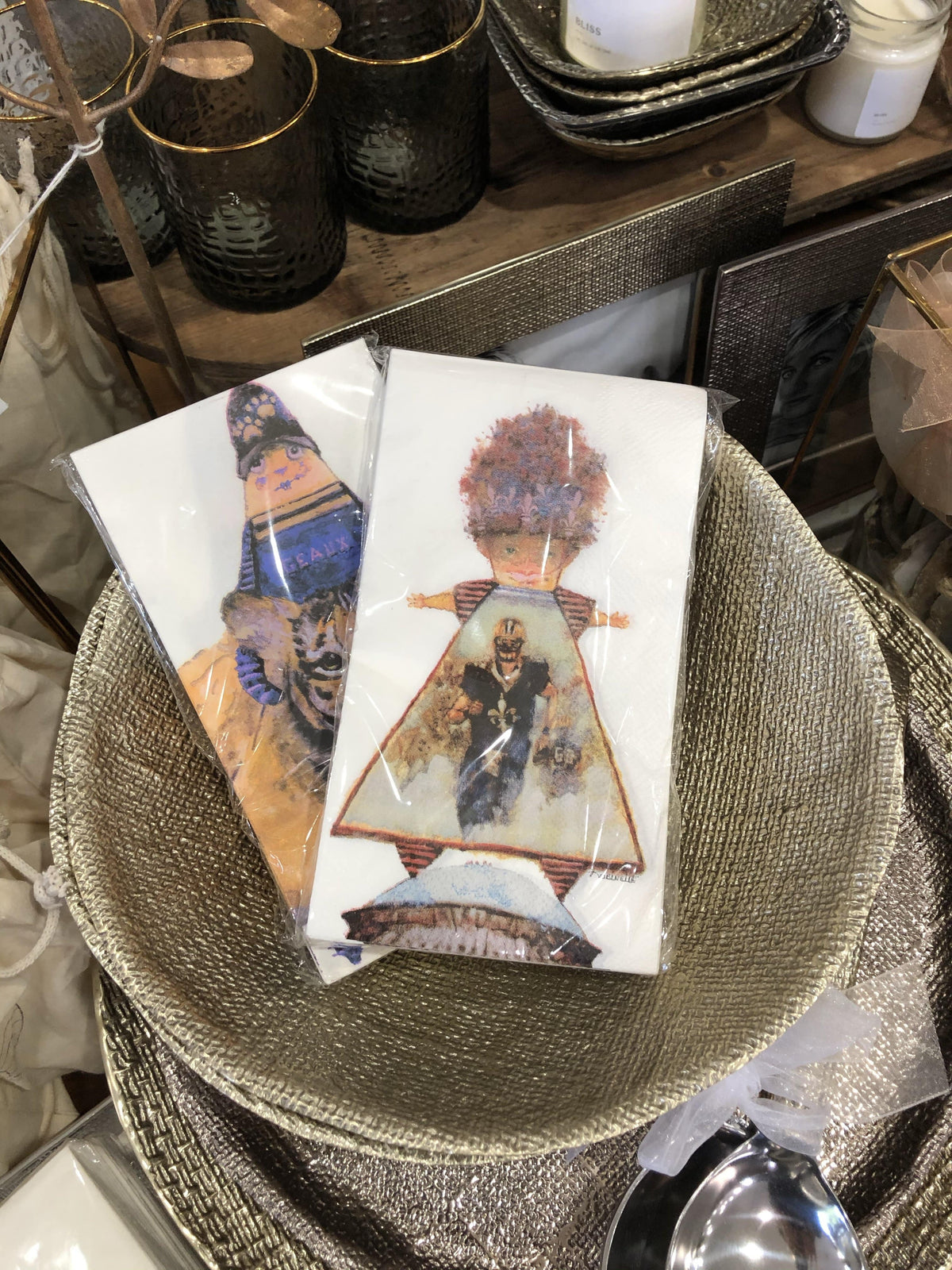 Whereable Art - Whereable Art Geaux Juju Dinner Napkins - Little Miss Muffin Children & Home
