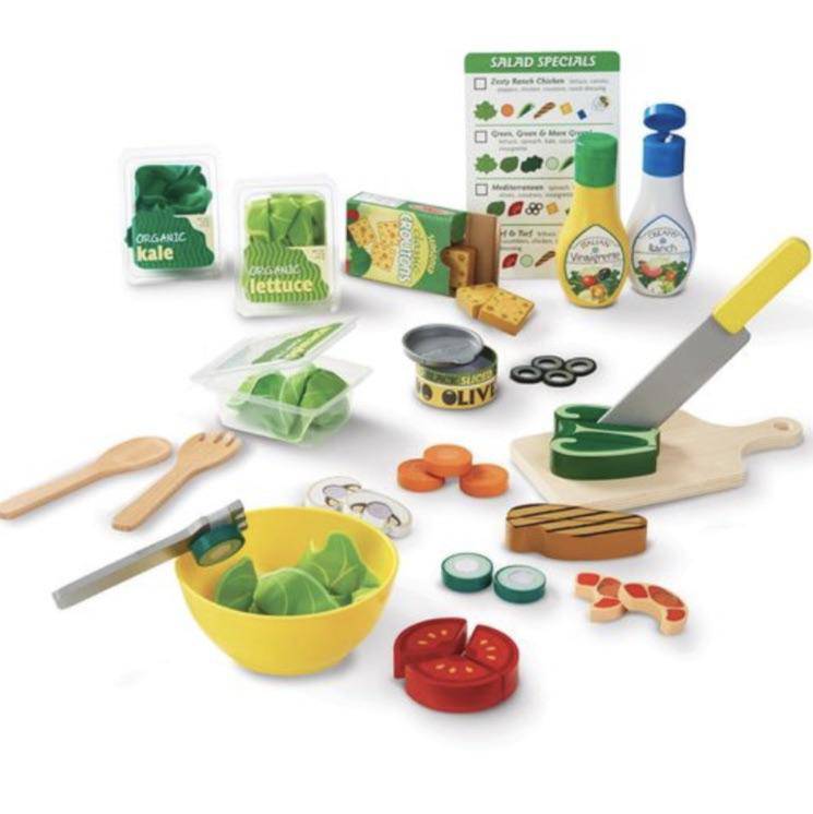 Melissa & Doug - Melissa & Doug Slice & Toss Salad Set - Little Miss Muffin Children & Home