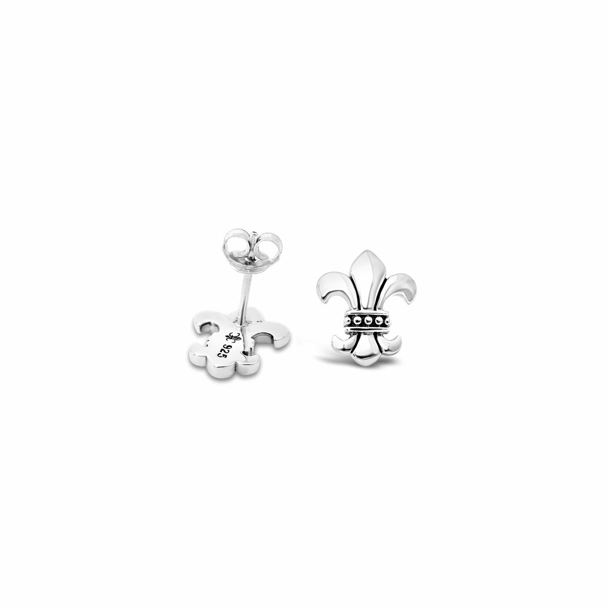 Cristy Cali Cristy Cali Strength & Courage Fleur de Lis Dainty Earrings - Little Miss Muffin Children & Home