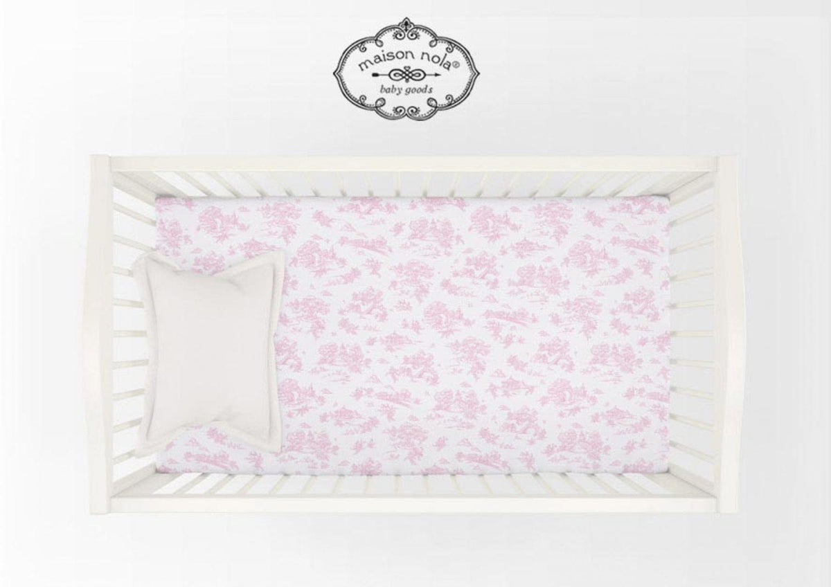 MSN - Maison Nola Maison Nola Toile Crib Fit Sheet - Little Miss Muffin Children & Home