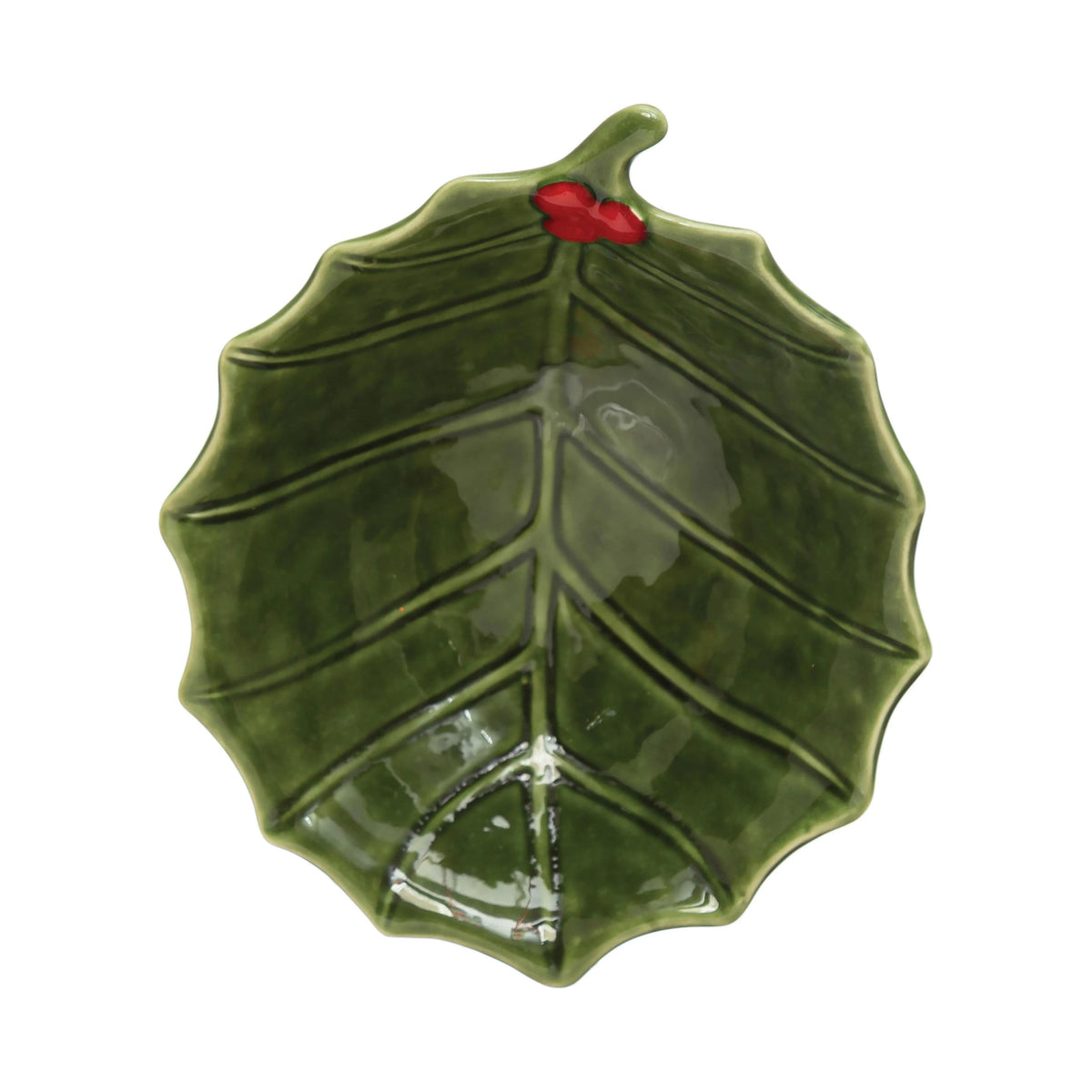 CCO - Creative Co-op Creative Co-op Stoneware Leaf Bowl - Little Miss Muffin Children & Home