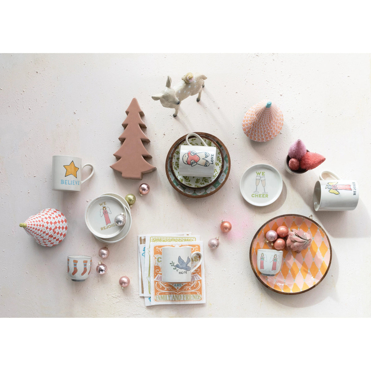 CCO - Creative Co-op Creative Co-op Holiday Icon Stoneware Mug - Little Miss Muffin Children & Home